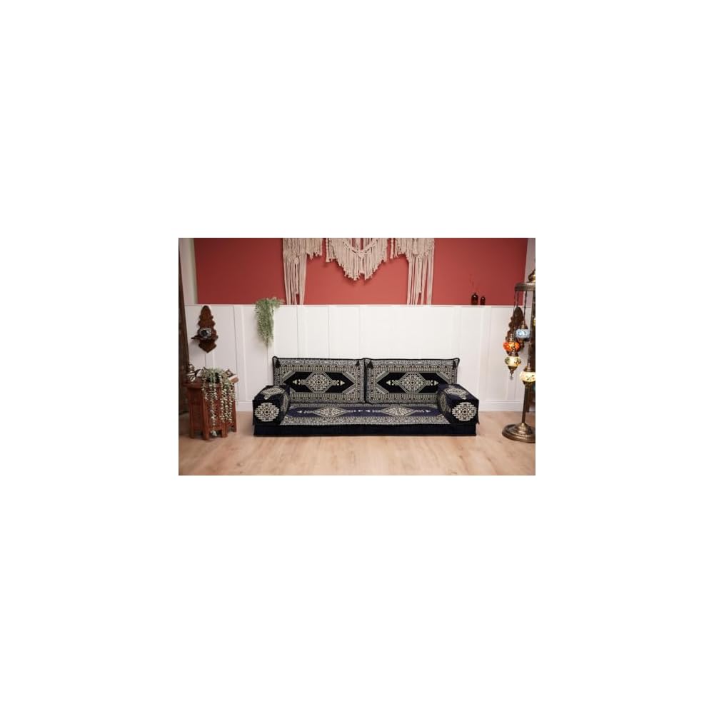 arabicsofa Arabic Jalsa Floor Sofa – Traditional Handmade Floor Cushion Sofa for Living Room