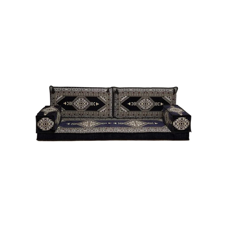 arabicsofa Arabic Jalsa Floor Sofa – Traditional Handmade Floor Cushion Sofa for Living Room